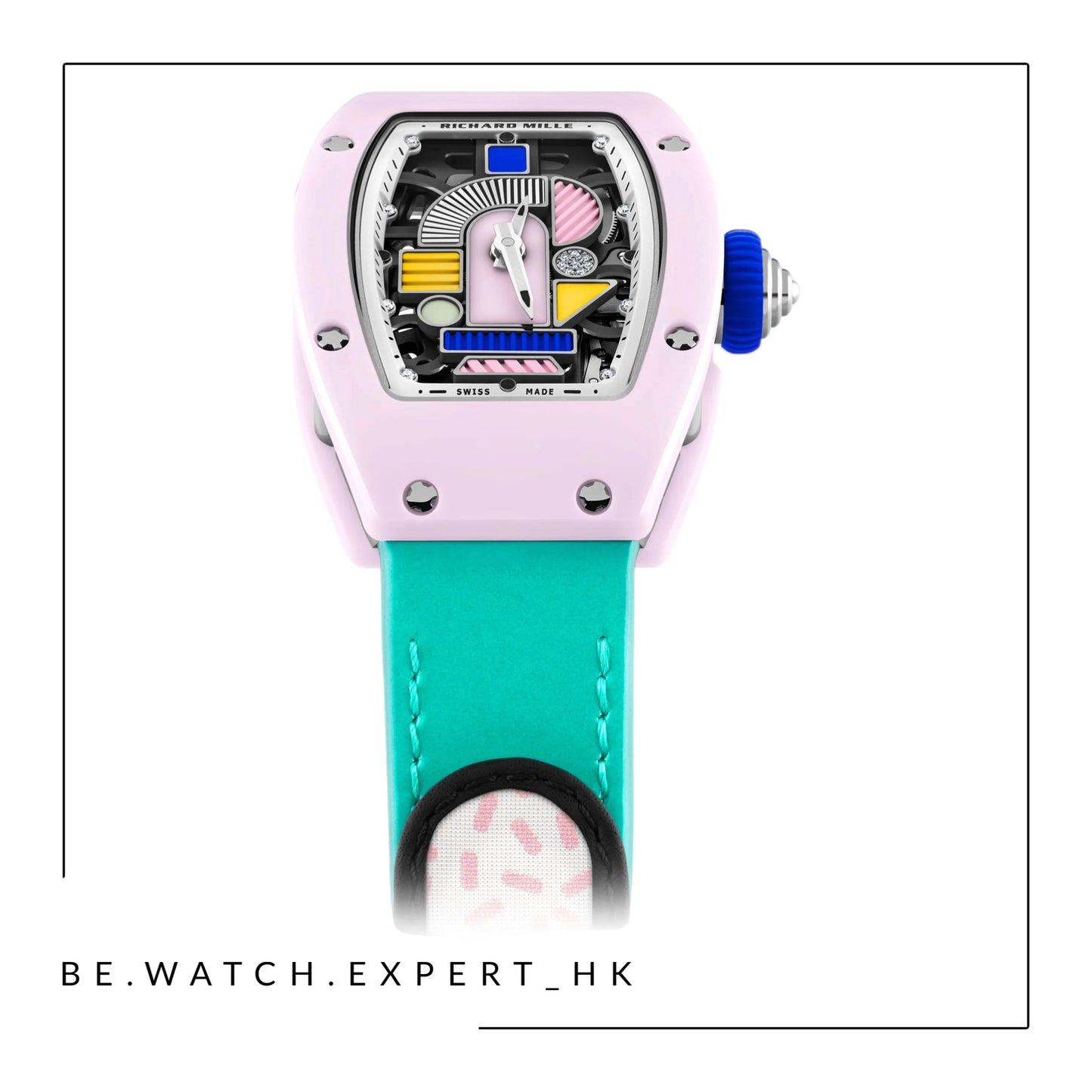 RM 07-01
Automatic Winding Coloured Ceramics (Pink Pastel)